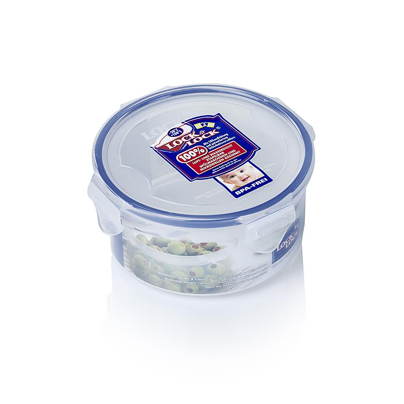 Frischebox Lock & Lock, 600 ml, rund 129x68mm - 1 St - Lose Frischebox Lock & Lock, 600 ml, rund 129x68mm - 1 St - Lose