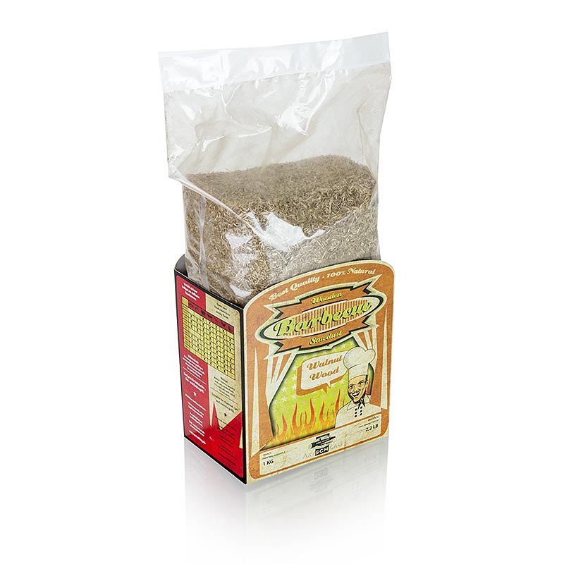 Grill BBQ - Walnut wood smoking meal (Walnut) - 1 kg - bag Grill BBQ - Walnut wood smoking meal (Walnut) - 1 kg - bag
