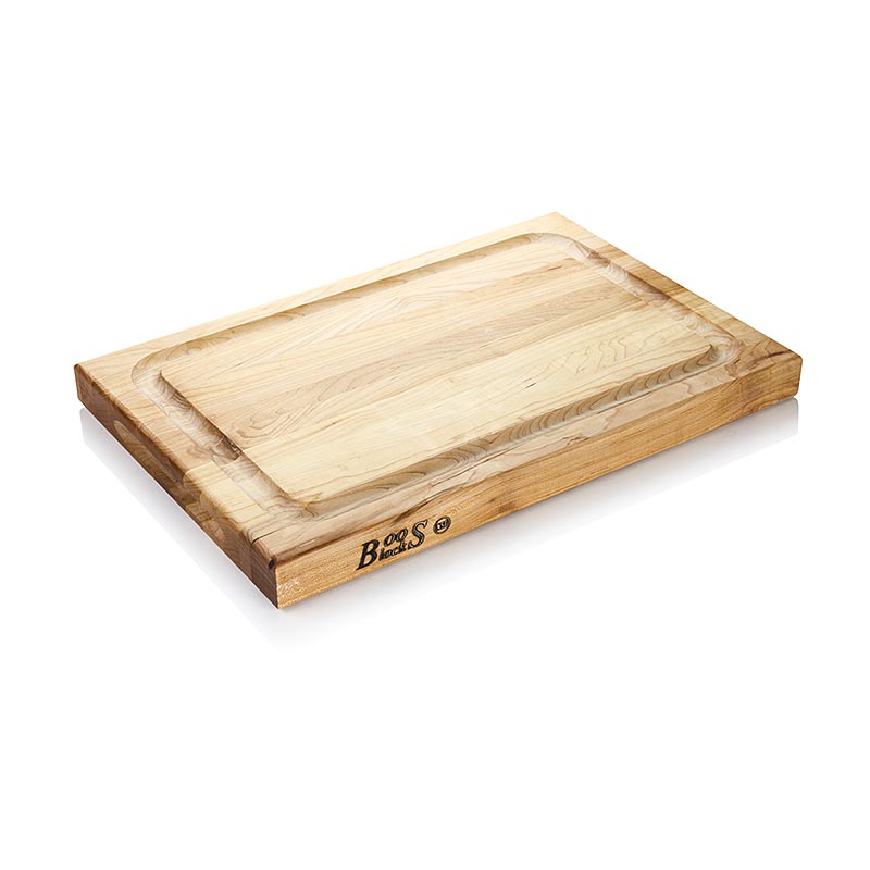 Boos Bloksnijplank BBQ BD van esdoorn, 45,7 x 30,5 x 3,8 cm, met goot - 1 St - film