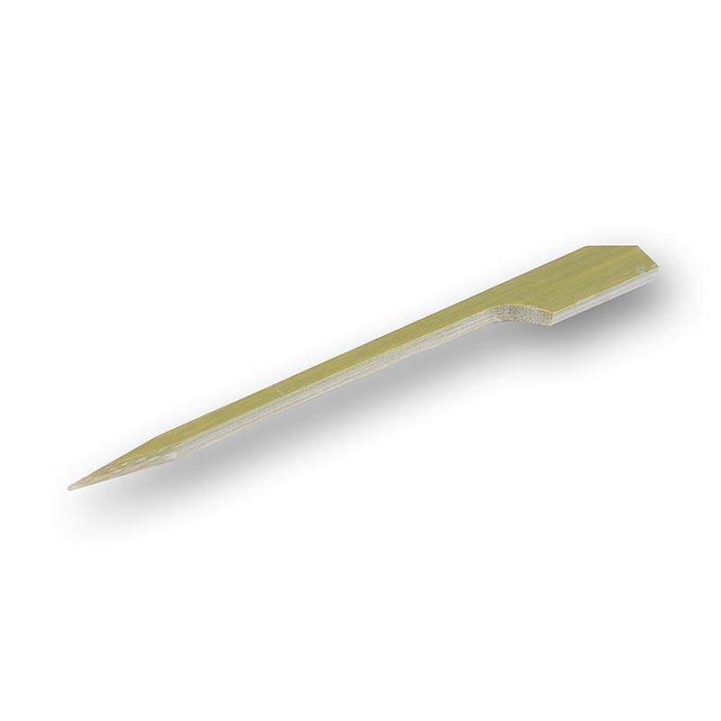 Bamboo skewers, with leaf end, 7 cm - 50 hours - bag Bamboo skewers, with leaf end, 7 cm - 50 hours - bag
