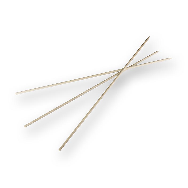 Wooden skewers, 40 cm, beech wood - 200 St - bag Wooden skewers, 40 cm, beech wood - 200 St - bag