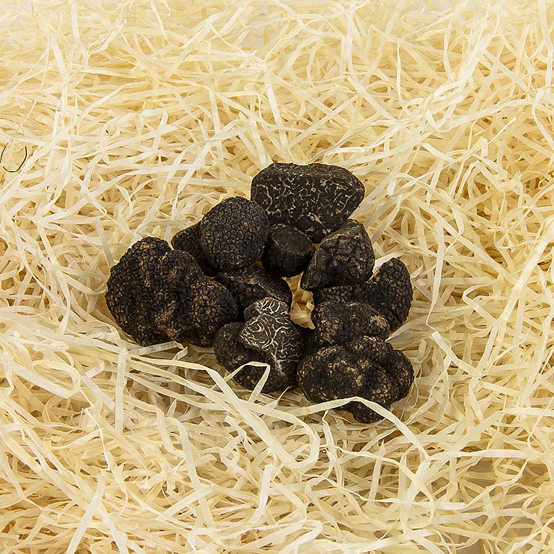 Sections de tuber melanosporum de truffes nobles d`hiver, fraîches, Australie - juin / août - par gramme - 