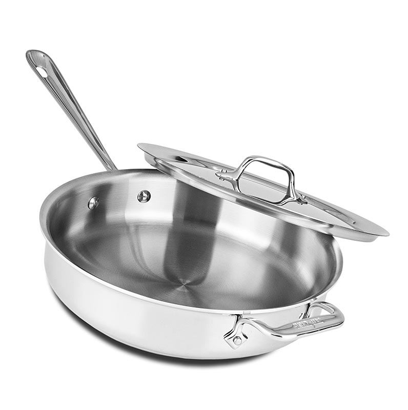 All-Clad Sauteuse-Pfanne, mit Deckel - Induktion, STAINLESS® (Edelstahl) - 27cm Ø, 2,8 l - Karton All-Clad Sauteuse-Pfanne, mit Deckel - Induktion, STAINLESS® (Edelstahl) - 27cm Ø, 2,8 l - Karton