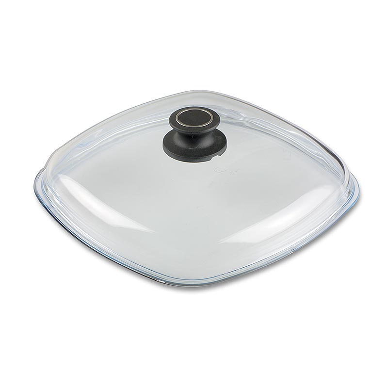 AMT Gastroguss, glass lid for roasting pan angular, 28cm - 1 pc - foil