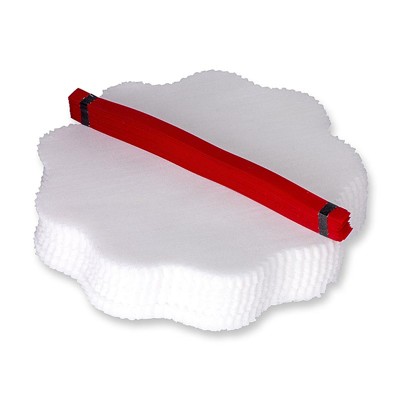 The Original Lemon Wraps - lemon scarf, white, with red tie - 100 hours - bag