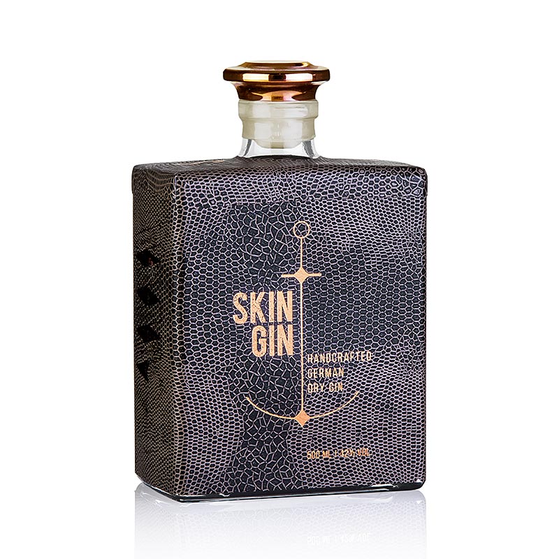 Skin Gin Reptile, Schlangenhaut-Design, 42% vol. - 500 ml - Flasche Skin Gin Reptile, Schlangenhaut-Design, 42% vol. - 500 ml - Flasche