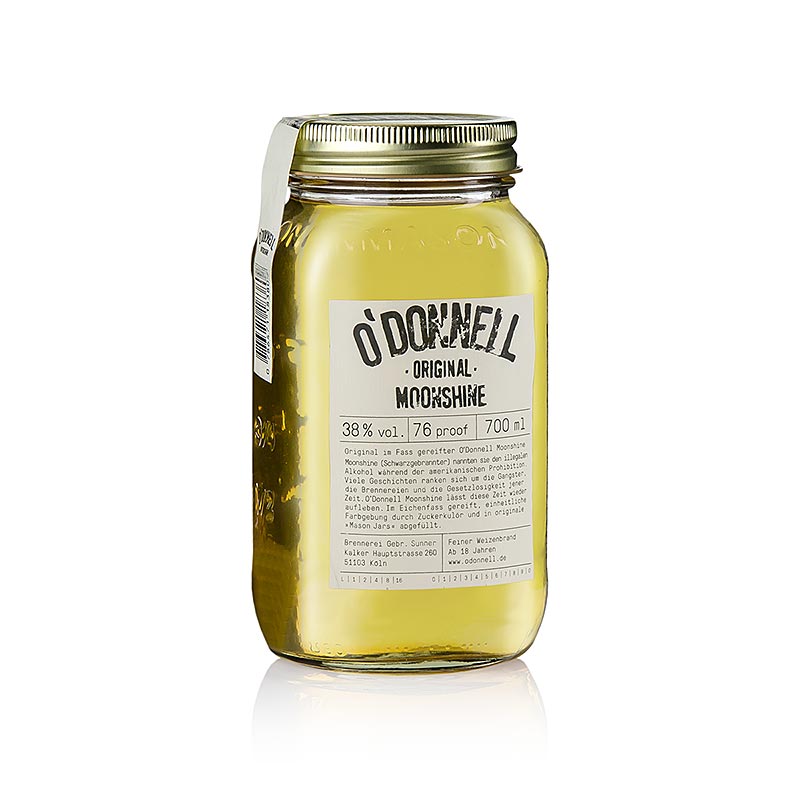 O`Donnell Moonshine Original, fassgereifter Weizenbrand, 38% vol. - 700 ml - Flasche O`Donnell Moonshine Original, fassgereifter Weizenbrand, 38% vol. - 700 ml - Flasche