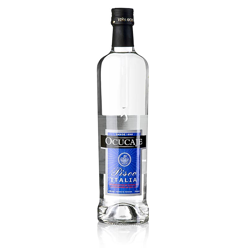 Pisco Ocucaje Italia, Traubenbrand, 43% vol., Peru - 700 ml - Flasche Pisco Ocucaje Italia, Traubenbrand, 43% vol., Peru - 700 ml - Flasche
