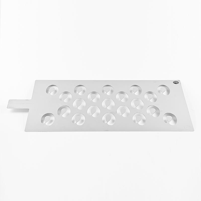 Dekoschablone - Bogen 40x65mm, Edelstahl, GN 1/1, 49,5x29cm, Raumfelder - 1 St - Lose Dekoschablone - Bogen 40x65mm, Edelstahl, GN 1/1, 49,5x29cm, Raumfelder - 1 St - Lose