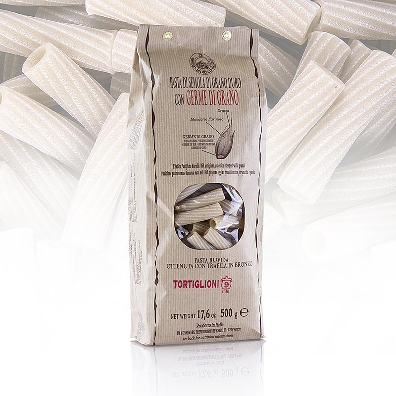 Morelli 1860 Tortiglioni, Germe di Grano, with wheat germ - 500 g - bag