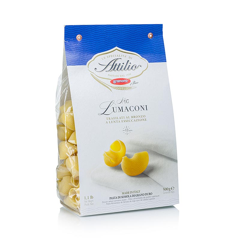 Granoro Lumaconi, zum Füllen, No.97 - 6 kg, 12 x 500g - Karton Granoro Lumaconi, zum Füllen, No.97 - 6 kg, 12 x 500g - Karton