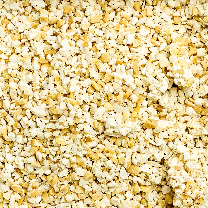 Franse nougat, lichtbruin, grof geraspt, 2-4 mm, van Montelimar - 1 kg - zak