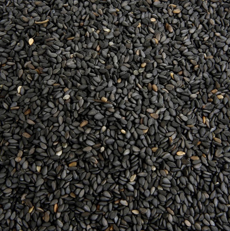 Sesam-Samen, ungeschält, schwarz - 500 g - Beutel Sesam-Samen, ungeschält, schwarz - 500 g - Beutel