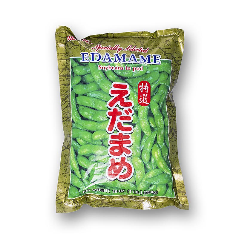 Edamame - sojabønner, med skal - 454 g - taske