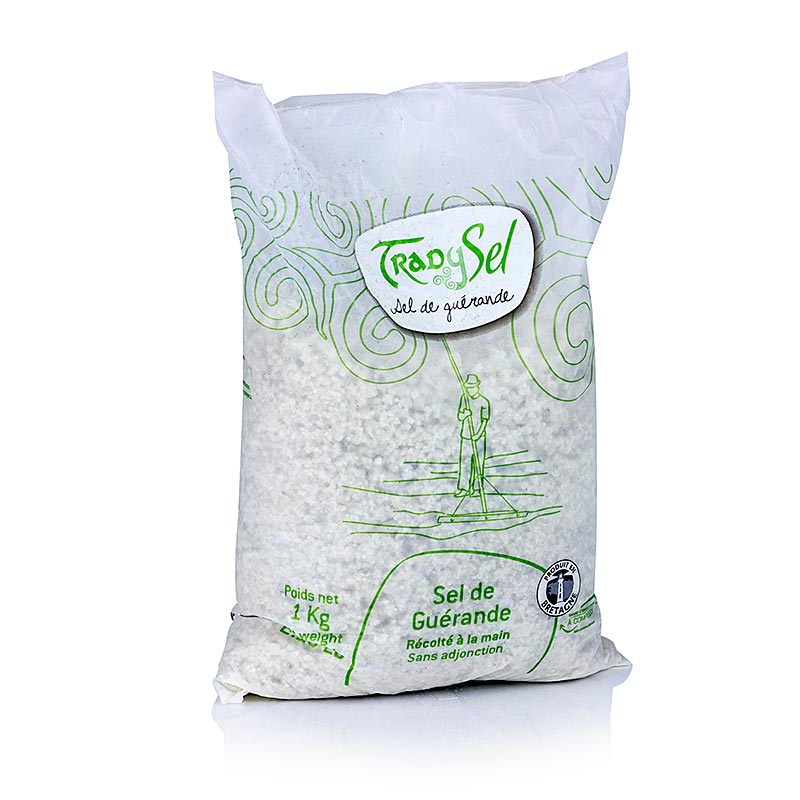 Meersalz, grob, grau, feucht, Guerande/Frankreich, TradySel (BAW Beutel) - 1 kg - Bio beutel Meersalz, grob, grau, feucht, Guerande/Frankreich, TradySel (BAW Beutel) - 1 kg - Bio beutel