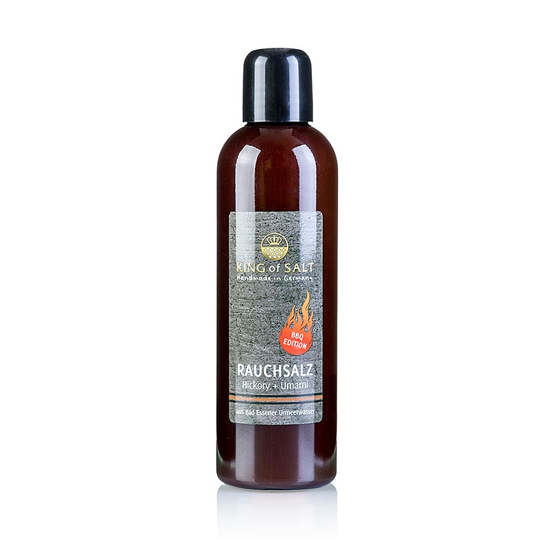 King of Salt - Bad Essener Flüssigsalz aus dem Urmeer m. Hickoryrauch + Umami - 200 ml - Pe-flasche King of Salt - Bad Essener Flüssigsalz aus dem Urmeer m. Hickoryrauch + Umami - 200 ml - Pe-flasche