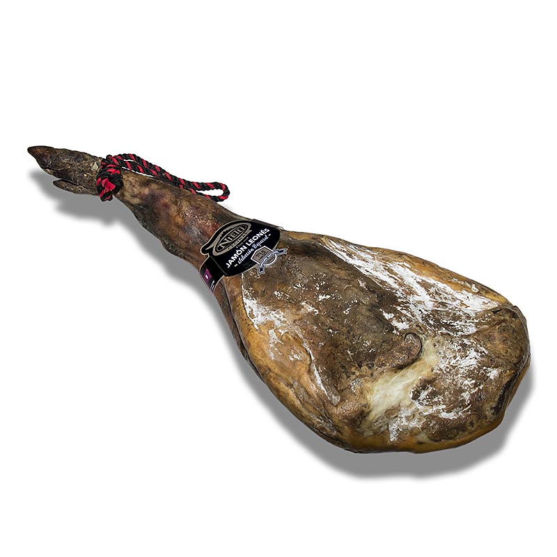 Cecina Nieto Jamon Curado Bodega Reserva, ganzer Hinterschinken, 18 Mo. - ca.10,5 kg - Sack Cecina Nieto Jamon Curado Bodega Reserva, ganzer Hinterschinken, 18 Mo. - ca.10,5 kg - Sack