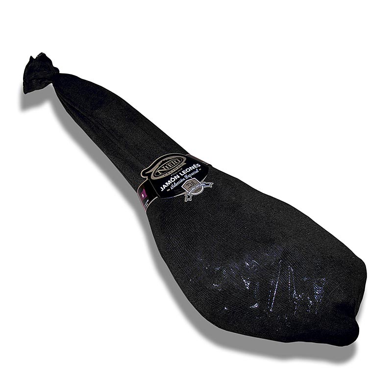 Cecina Nieto Jamon Curado Bodega Reserva, ganzer Hinterschinken, 18 Mo. - ca.10,5 kg - Sack Cecina Nieto Jamon Curado Bodega Reserva, ganzer Hinterschinken, 18 Mo. - ca.10,5 kg - Sack