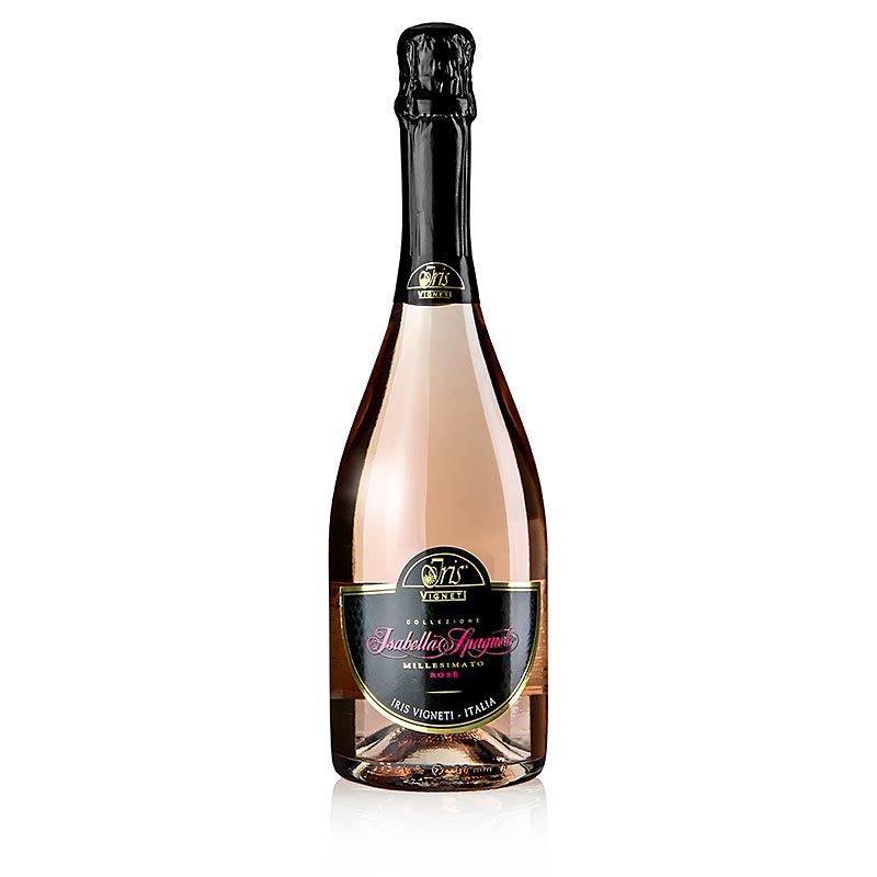 2015er Iris Vigneti Spumante Rose Isabella Spagnolo, Venetien, 11,5% vol. - 750 ml - Flasche 2015er Iris Vigneti Spumante Rose Isabella Spagnolo, Venetien, 11,5% vol. - 750 ml - Flasche
