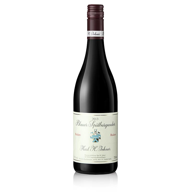 2013er Blauer Spätburgunder, Barrique, trocken, 13,5% vol., Johner - 750 ml - Flasche 2013er Blauer Spätburgunder, Barrique, trocken, 13,5% vol., Johner - 750 ml - Flasche