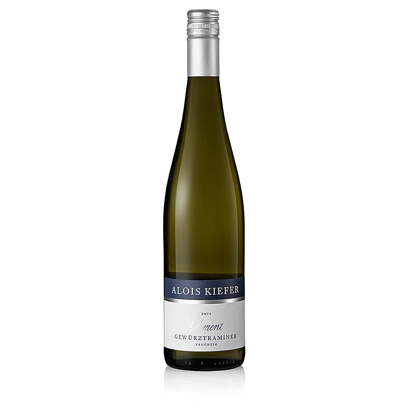 2015er Element, Gewürztraminer, süß, 6% vol., Aloisiushof/Alois Kiefer - 750 ml - Flasche 2015er Element, Gewürztraminer, süß, 6% vol., Aloisiushof/Alois Kiefer - 750 ml - Flasche