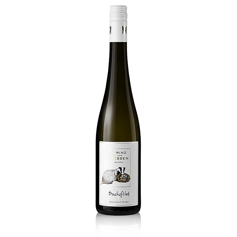 2014er Dachsfilet, Riesling, trocken, 12,5% vol., Prinz von Hessen - 750 ml - Flasche 2014er Dachsfilet, Riesling, trocken, 12,5% vol., Prinz von Hessen - 750 ml - Flasche