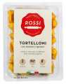 Tortelloni con ricotta e spinaci, Frische Eiernudeln mit Ricotta und Spinat, Pasta Fresca Rossi - 250 g - Packung