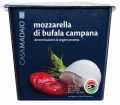 Mozzarella di bufala DOP, dalam vaschetta, mozzarella kerbau, dalam cangkir, Casa Madaio - 6 x sekitar 250 gram - kg