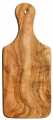 Kruidenplank van olijfhout, vierkant, klein, kruidenplank van olijfhout, vierkant, klein, Olio Roi - ongeveer 23 x 10 x 1 cm - stuk