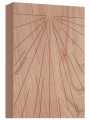 Beam pattern, made of beech wood, cutting board for cheese, rectangular, Sebastian Bergne - 20 x 14 x 4.5 cm - piece