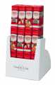 Chocolatira Papa Noel, display, chocoladerepen met kerstmotief, display, Simon Coll - 24 x 3 x 18 g - tonen