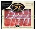 Prosciutto Crudo Vaschetta 30 mesi, raw ham 30 months, sliced, vacuum-sealed, Devodier - 80 g - pack