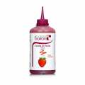 Coulis Strawberry Sauce, 16% Sugar, Squeeze Bottle, Boiron - 500 g - Pe-bottle