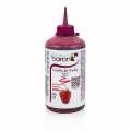 Coulis framboise, sauce, sucre 19%, flacon souple, Boiron - 500g - Bouteille PE