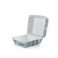 Wegwerp Burger Box S, 90 x 90 x 70 mm, karton, krijtconcept - 300 uur - karton