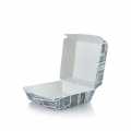 Einweg Burger-Box M, 115 x 115 x 70 mm, Pappe, Kreide Konzept - 300 St - Karton