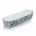 Disposable sausage bowl, 185x33x35mm, cardboard, chalk concept - 400 St - carton