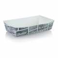 Cuenco desechable para patatas fritas XL, 155 x 85 x 38 mm, carton, concepto tiza - 300 piezas - Cartulina