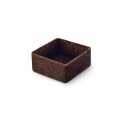 Dessert Tartlets - Filigrano, square, 3,3cm, H 1,8cm, chocolate cake dough - 1,485 kg, 225 pc - carton