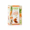 Snack-bar Croc - Légumineuses français. gaufres Mini avec la carotte et le cumin, BIO - 40 g - boîte