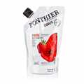 Coulis strawberry, sauce, 17% sugar, Ponthier - 1 kg - bag