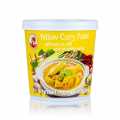 Pâte de Curry, jaune, marque Cock - 400 g - tasse