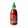 Chili-Sauce - Sriracha, pikant, mit Knoblauch, Squeeze Flasche, Uni-Eagle - 430 ml - Pe-flasche