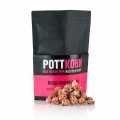 Pott grain - roze voering, popcorn met witte chocolade en frambozen - 80 g - zak