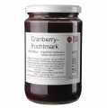 , Fijn gebeurt cranberry puree / Mark - 680 g - glas
