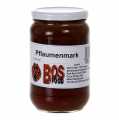 Plum puree / Mark, fine happened - 680 g - Glass