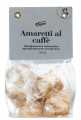 AMARETTI - Macarrones de almendras con cafe, Macarrones de almendras clasicos con cafe, Viani - 160g - bolsa