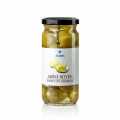 Grüne Oliven, mit Frischkäse, in Öl, ANEMOS - 227 g - Glas