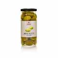 Zelene olive, s koscico, v slanici, ANEMOS - 227 g - Steklo