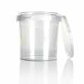 Circlecup plastic pot, rond, met deksel, Ø 133 x 130 mm, 1200 ml - 1 stuk - los